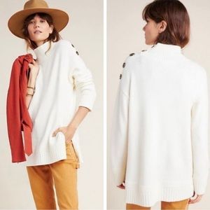 NWT Anthropologie Margarita Tunic Sweater- Ivory